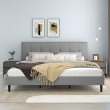Dajai Upholstered Unfinished Platform Bed