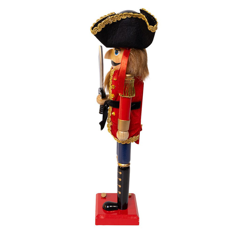 Casse-noisette pirate de 15 pouces avec pattes Kurt Adler