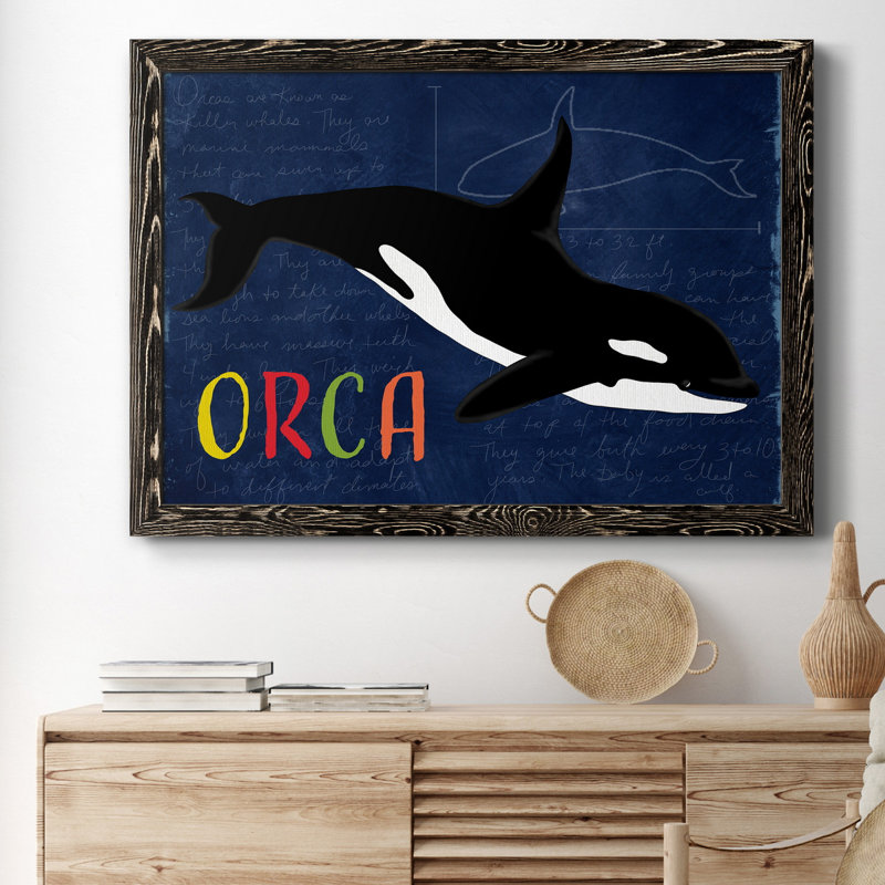 Orque - reproduction d'art sur toile, Noir, H 37,5 po x l 27,5 po x P 1,5 po