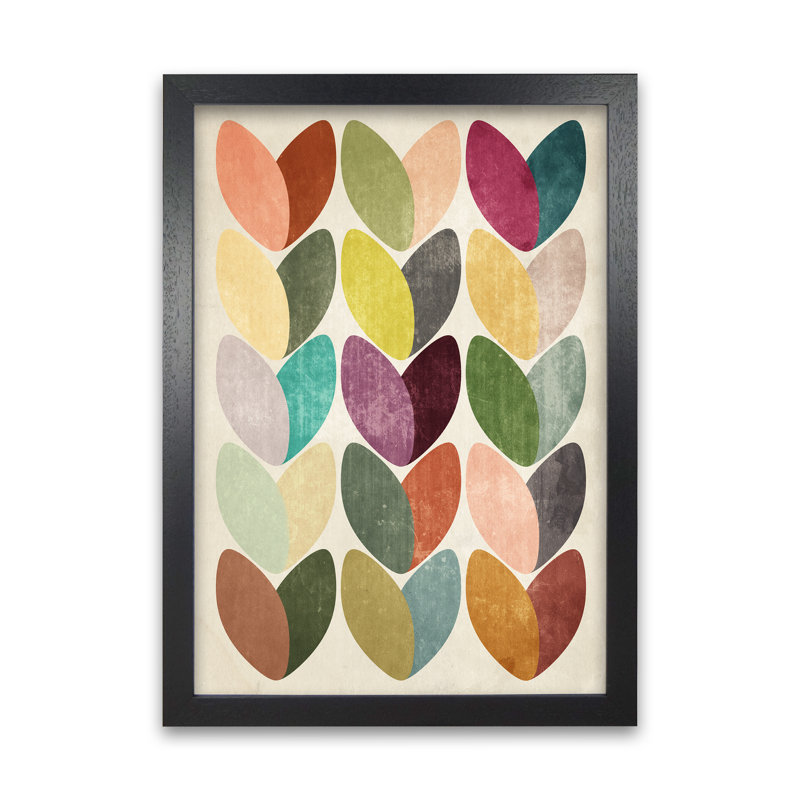 Scandinavian On Grey - Print, Black Frame, 84cm H x 59cm W x 3cm D