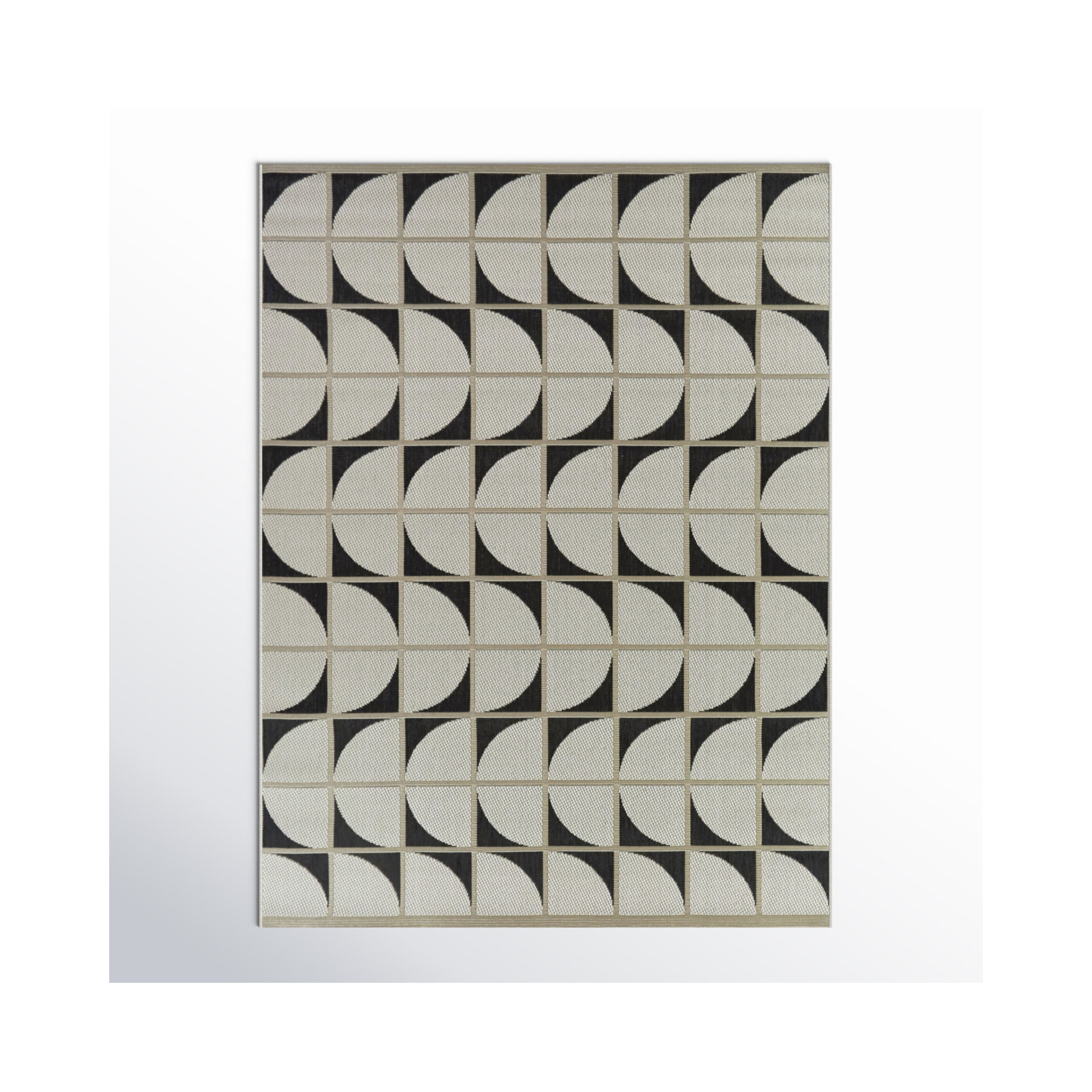 Charcoal Indoor/Outdoor Rug, Rectangle 5'3" x 7'