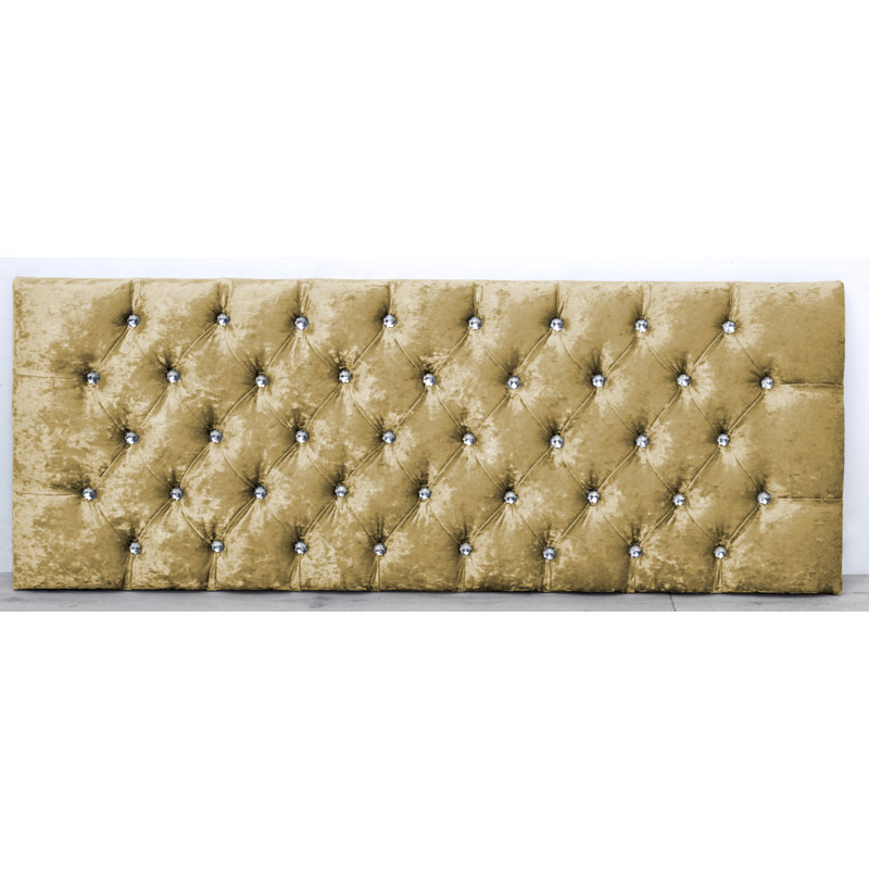 Dwyer Upholstered Headboard, Gold, Double (4'6)