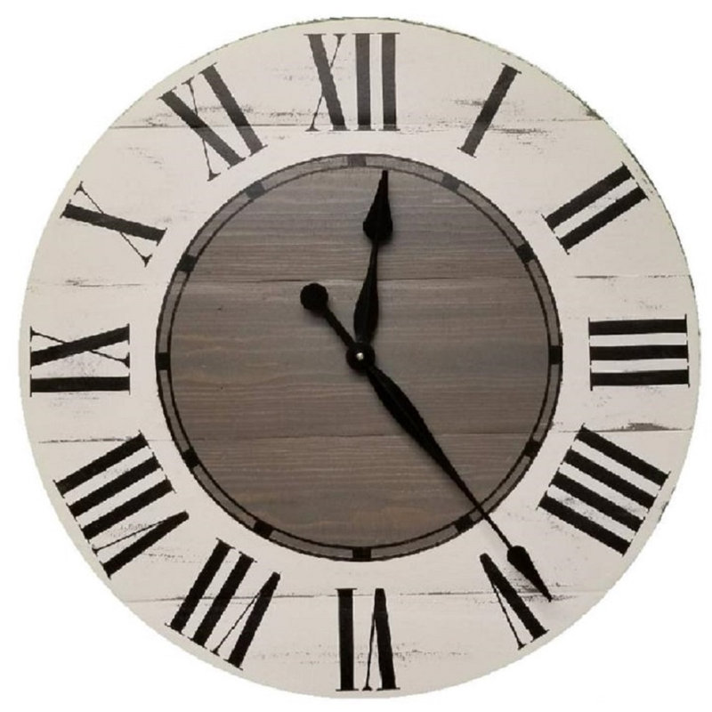 Ayana Wood Wall Clock, Small