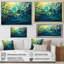 «Green and Yellow Gleaming Ink II», art mural abstrait-727468520-727468521