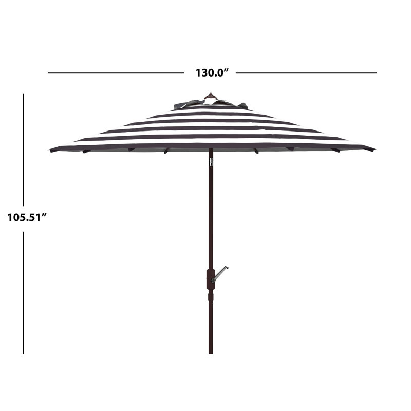 Parasol de plage 130 po, Noir