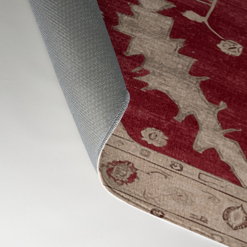 Tapis d'intérieur et d'extérieur surteint beige, Rectangle 5 pi x 7 pi
