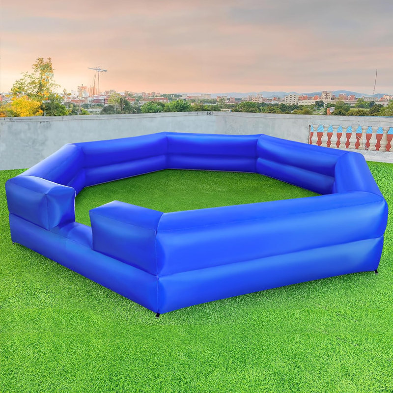 Fosse à balles gonflable Gaga avec souffleur d'air, terrain de jeu Gaga facile à installer pour les fêtes d'enfants et de famille