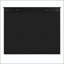 Pharmacie murale 35x28 avec 5 tablettes, porte miroir et tablettes latérales ouvertes - noir-129599148