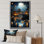 Art mural Japon, mer de lanternes III - paysages urbains