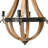 Minimalist Wood and Metal Chandelier-71890268