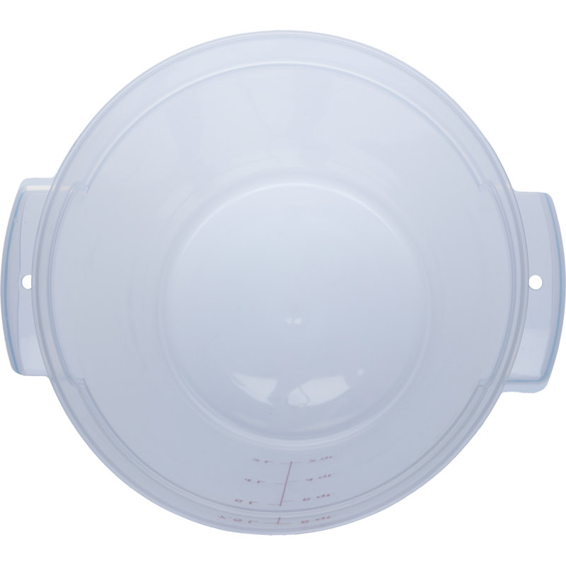 Contenant alimentaire rond 8 pintes - blanc, Transparent