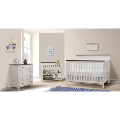 Farmhouse Convertible 4 -Piece Nursery Furniture Set