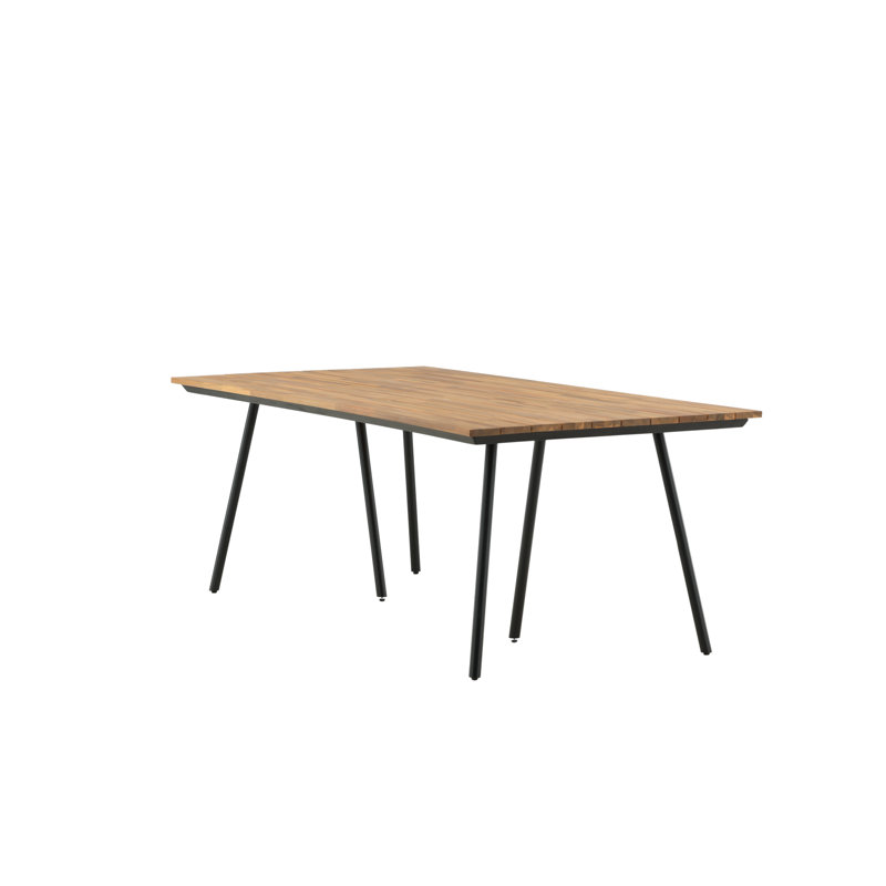 Leonara Rectangular Metal Outdoor Dining Table , 200cm cm W 100cm cm D