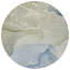 Tapis d'intérieur rond lavable abstrait bleu et vert 8 pi