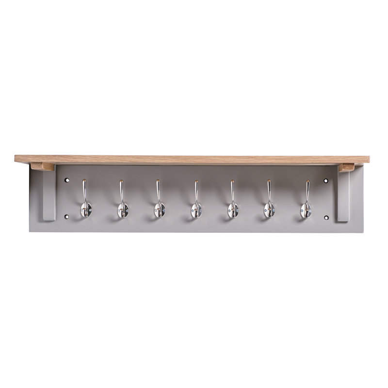 Floating Shelf with Hooks