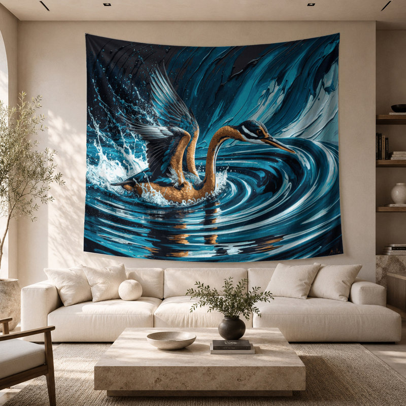 Tapisserie murale Wildlife, 68 po x 80 po