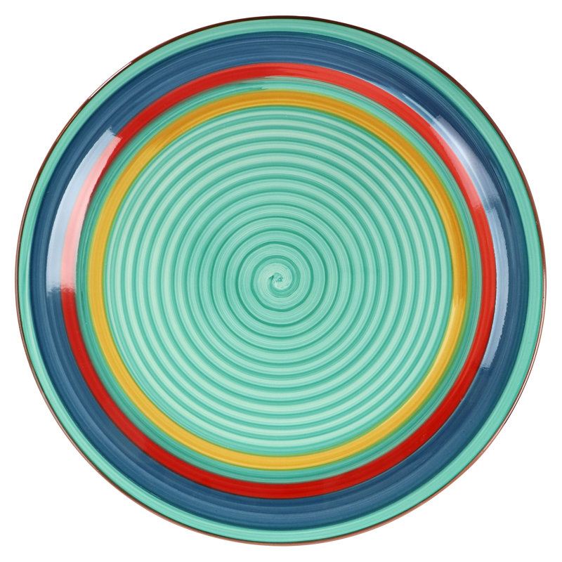 Gibson Home Stoneware Dinnerware Set - Service for 4, Green