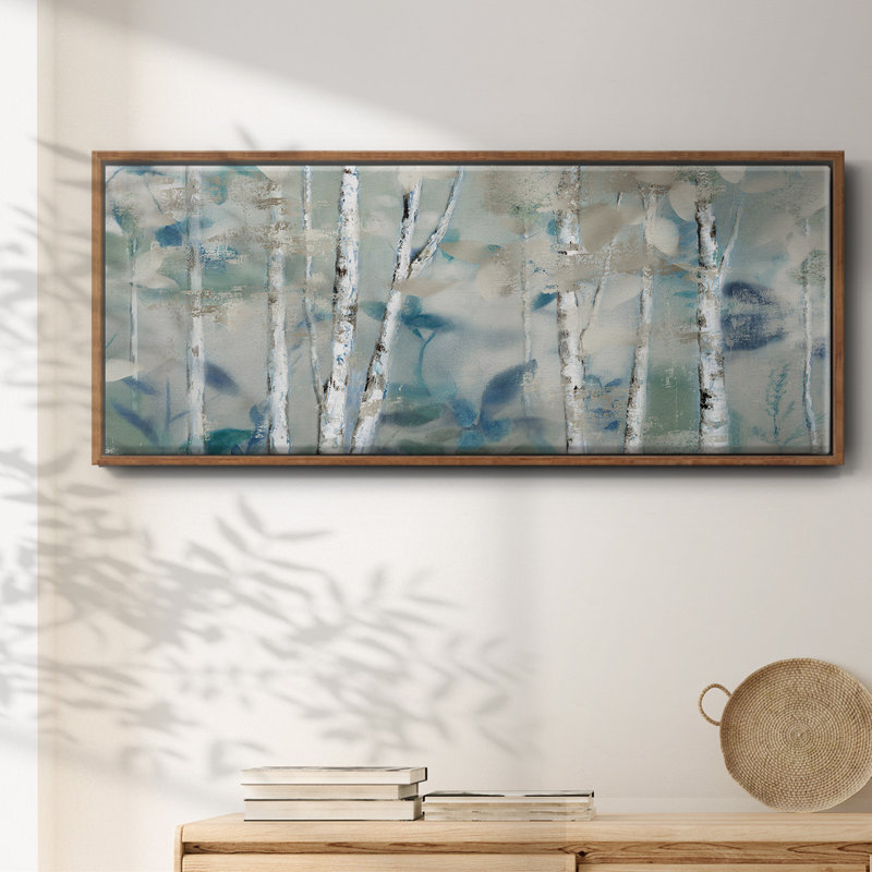 Zen Forest I- Framed Canvas, 24" H x 60" W