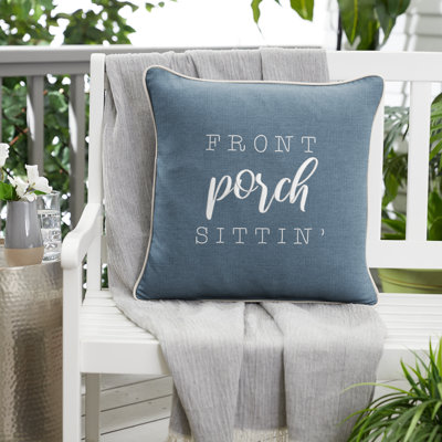 Housse et insert de coussin d'extérieur carré Sunbrella Ethan