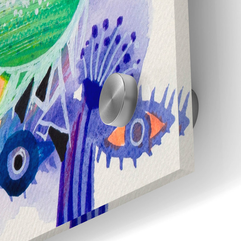 Art mural en verre Highland Dunes «Fish Nazar» par Oxana Zaika, H 24 po x l 36 po x P 0,2 po