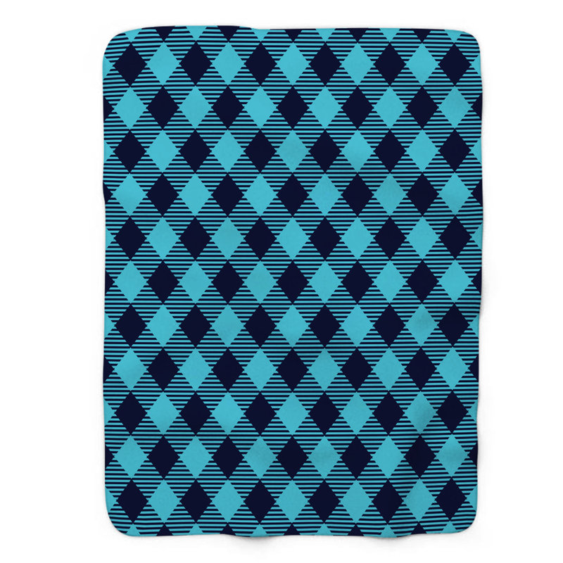 Plaid bleu marine - couverture Sherpa de qualité supérieure 1 pièce, Grand lit
