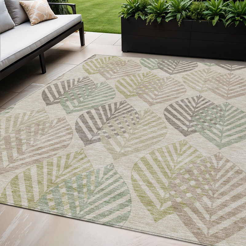 Tapis taupe 5 pi x 8 pi