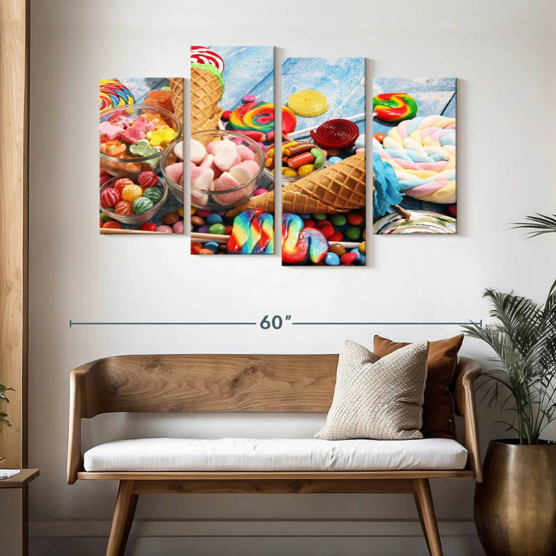Bonbons et gâteries, H 32 po x l 52 po