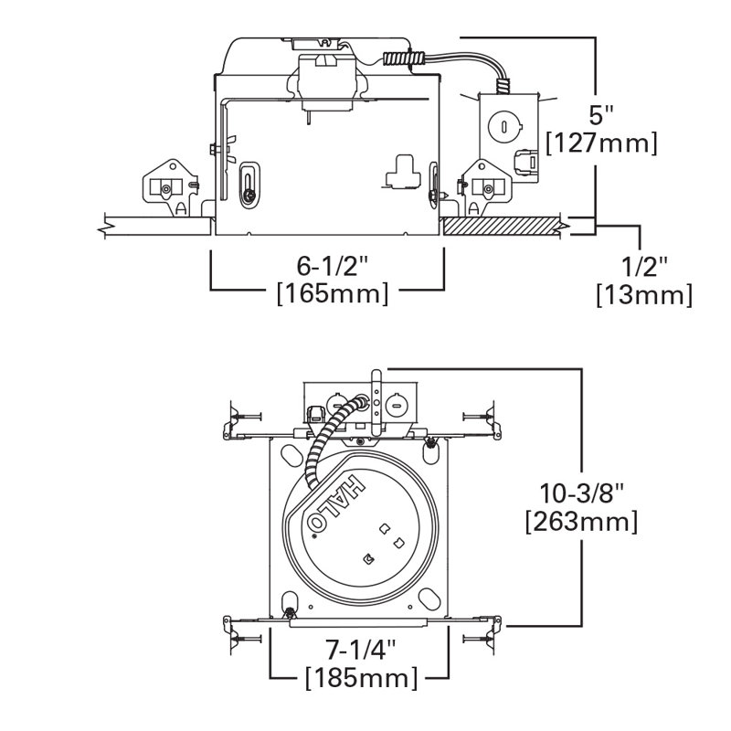 Boîtier encastrable classé de 6 po