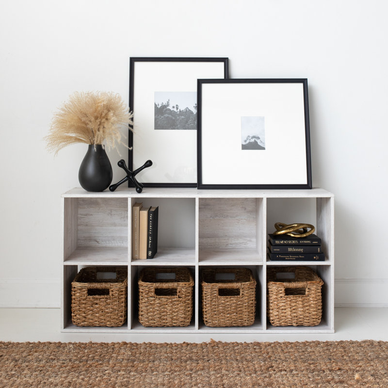 Bridgnorth Bookcase, Whitewash, (8 Shelves) 47" H x 24" W x 12" D