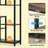 Open Display Rack,Farmhouse Bookshelf,Versatile Storage Bookcase