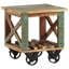 Tangerine Wheel End Table