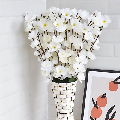 Peach Blossom Arrangement in Vase