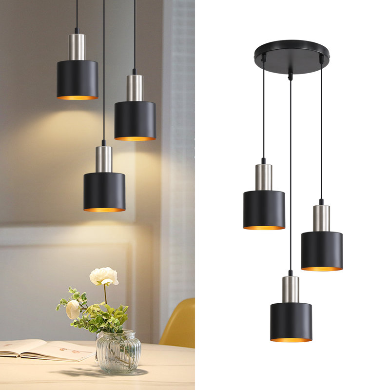 Banelly 3 - Light Matte Black Drum Pendant