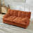 77" 2-Seater Modular Sectional Cloud Sofa, Chenille Fabric Deep Seat Couch With Lattice Decored Cushions-1399220591