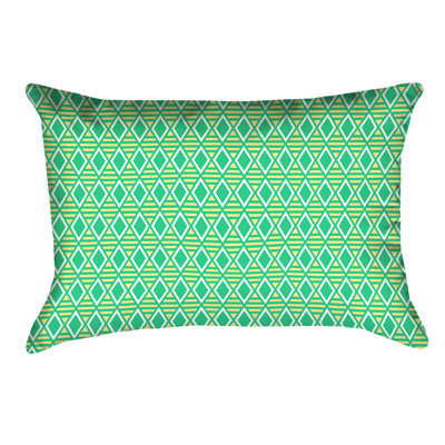 Katelyn Elizabeth Geometric Outdoor Reversible Throw Pillow