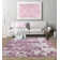 Braud Soft Shiny Purple Area Rug