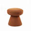 Tabouret d'appoint rond à piédestal en tissu