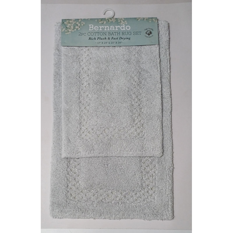 Tapis pour salle de bain, Argent