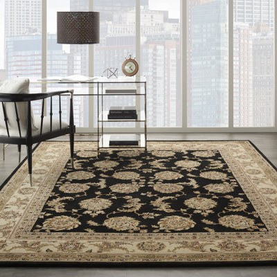 Tapis noir Corina