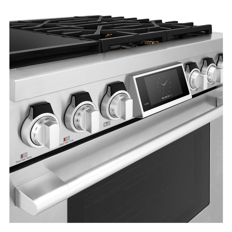 36" Dual-Fuel Professional Range with Steam-Combi Oven and Sous Vide