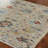 Zahara Clay Blossom Wool Flatweave Hand Knotted Area Rug-128033764
