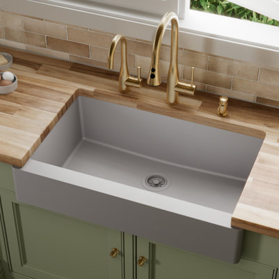 34'' L Single Bowl Quartz Kitchen Sink