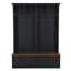 Portemanteau 4-en-1 Farmhouse avec banc à grain de bois, portemanteau polyvalent Mudroom-1612416768
