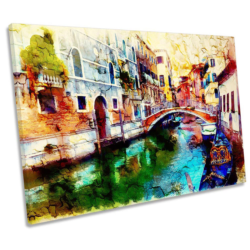 Venice Italy City Canal - Wrapped Canvas Print, 30.5cm H x 45.7cm W x 2cm D