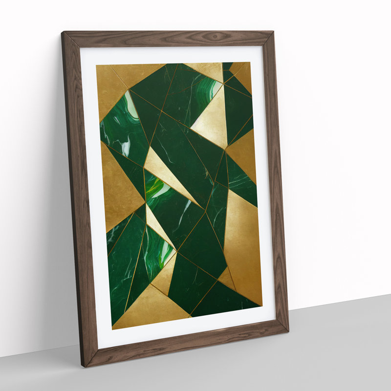 Sensational Art - Framed Print, 64cm H x 46cm W x 2cm D, Walnut