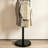 Solid Rubber Wood Floor Coat Rack-1458631804