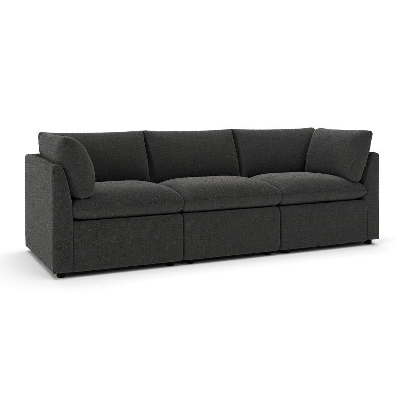 Canapé modulaire 96 po Kallie, Fumée Davis