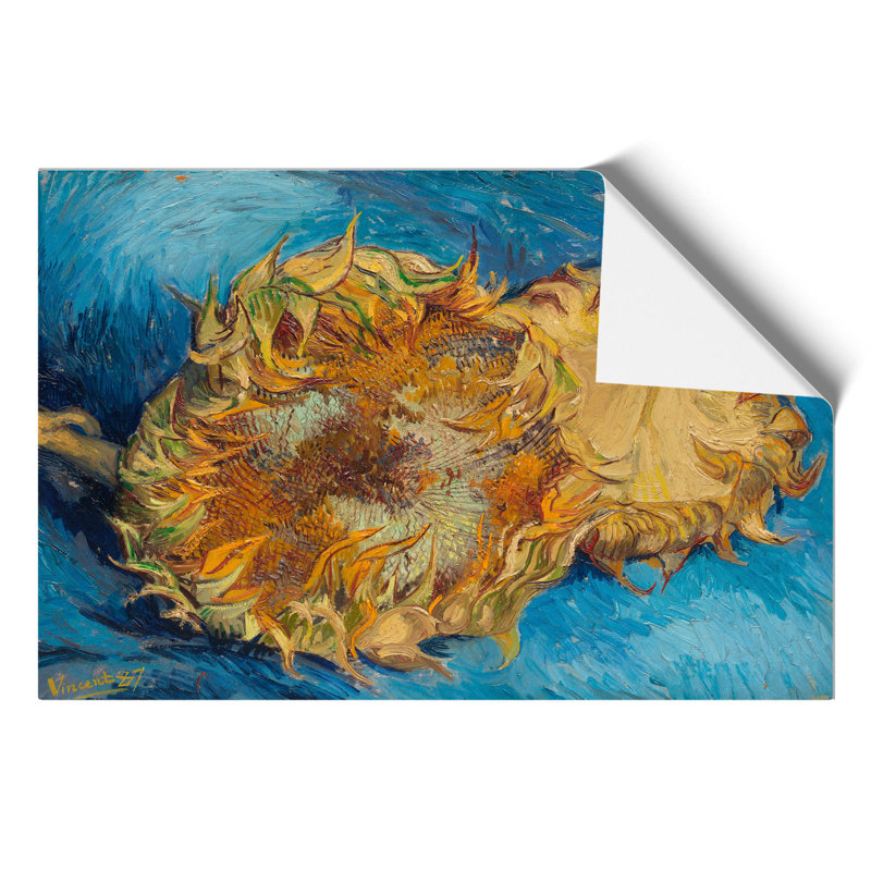 Sunflowers by Vincent Van Gogh - No Frame Painting, 42cm H x 59cm W x 0.1cm D