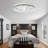 20" Modern Flush Mount Ceiling Fan with LED Light and Remote 6-speed Reverisble DC Motor Low Profile Fan for Bedroom-926914613