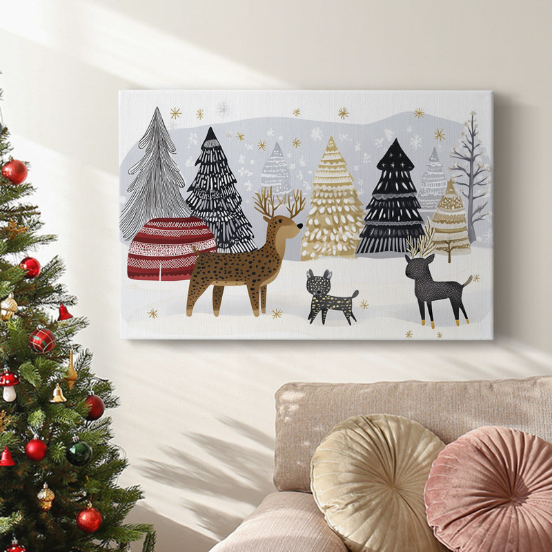 Christmas Holiday Arts - Toile tendue avec châssis XMA171700, H 18 po x l 27 po